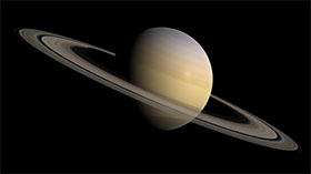 Saturn photographed by Cassini