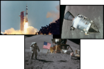 Photos of the Apollo moon missions