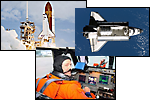 Photos from various Space Shuttle missions